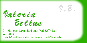 valeria bellus business card